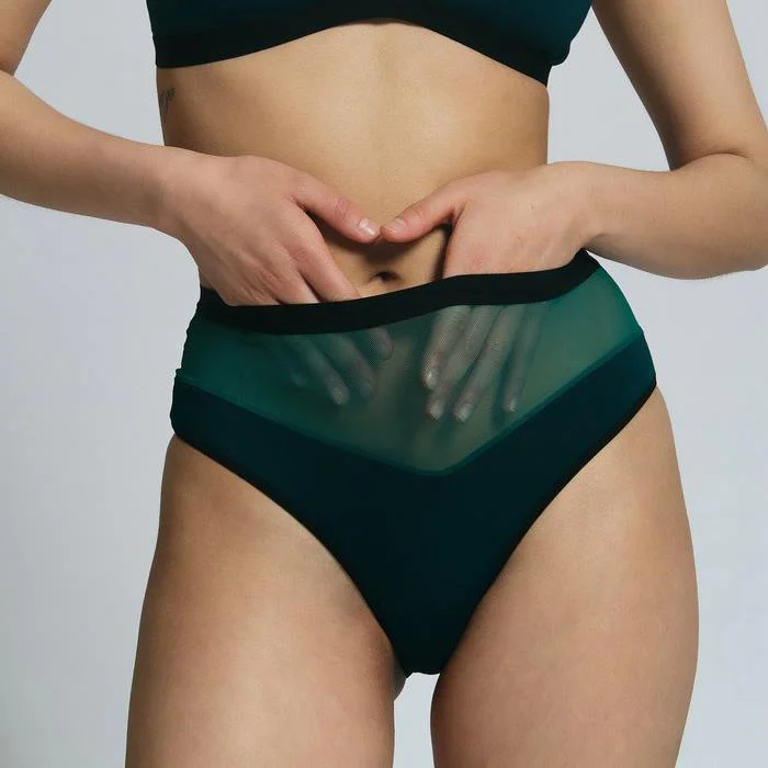 Logan High Cut Bikini (Emerald)