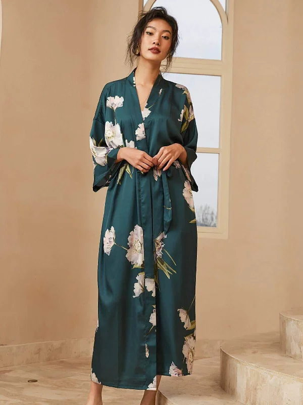 Blooming Anemone Kimono Robe