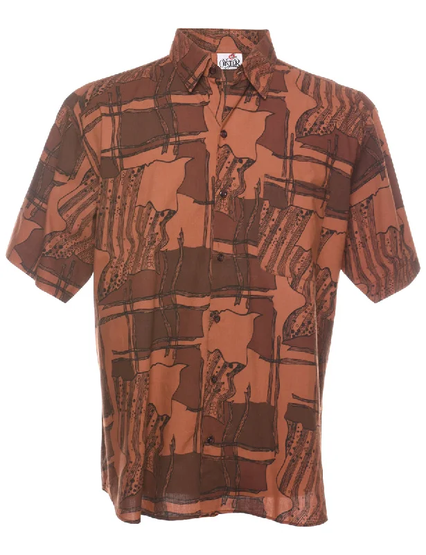 1990s Brown Shirt - L